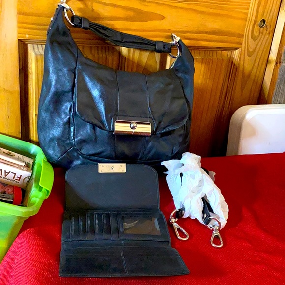 Black coach purse and wallet set Clearance